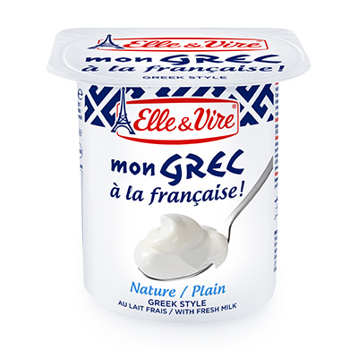 ELLE & VIRE GREEK PLAIN YOGHURT 125G