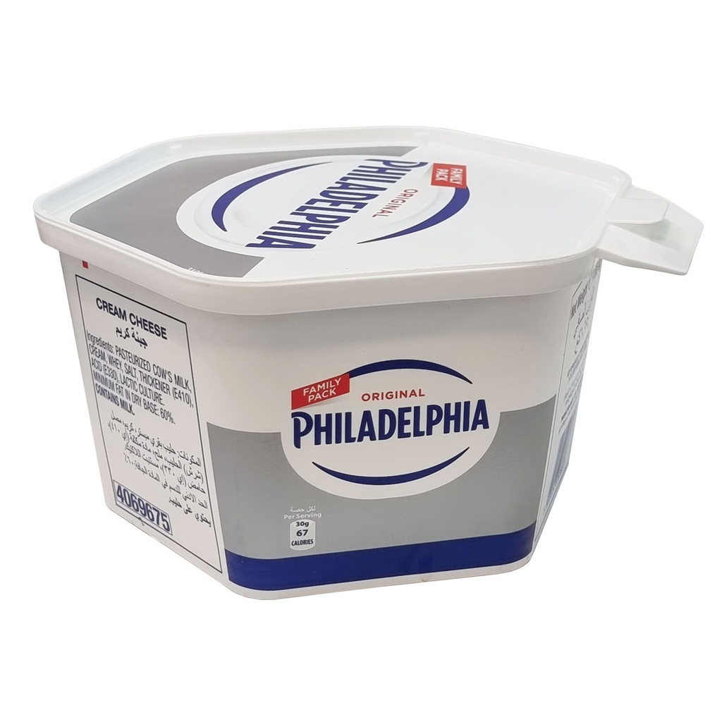 PHILADELPHIA ORIGINAL CREAM CHEESE TUB 1.65KG