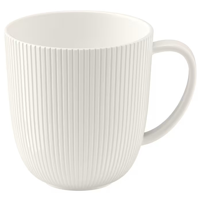 IKEA OFANTLIGT MUG, WHITE 31CL (10.5 OZ)