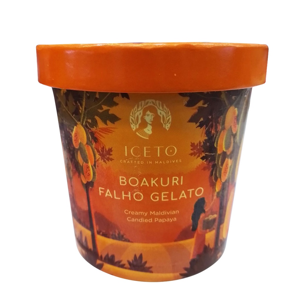 ICETO CREAMY MALDIVIAN CANDIED PAPAYA GELATO 350ML