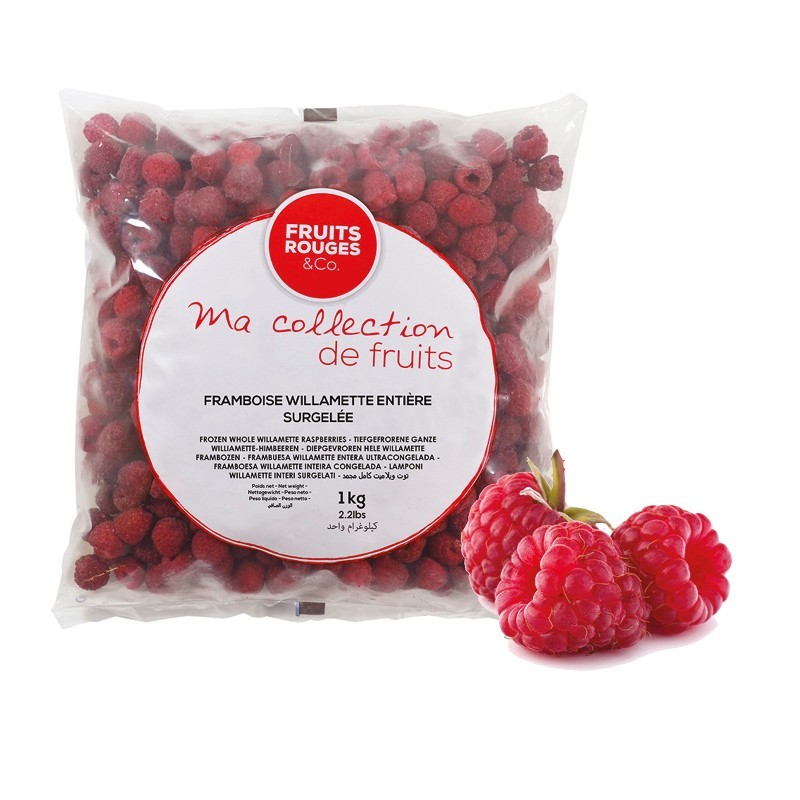 FRUITS ROUGES & CO FROZEN RASPBERRIES 1KG