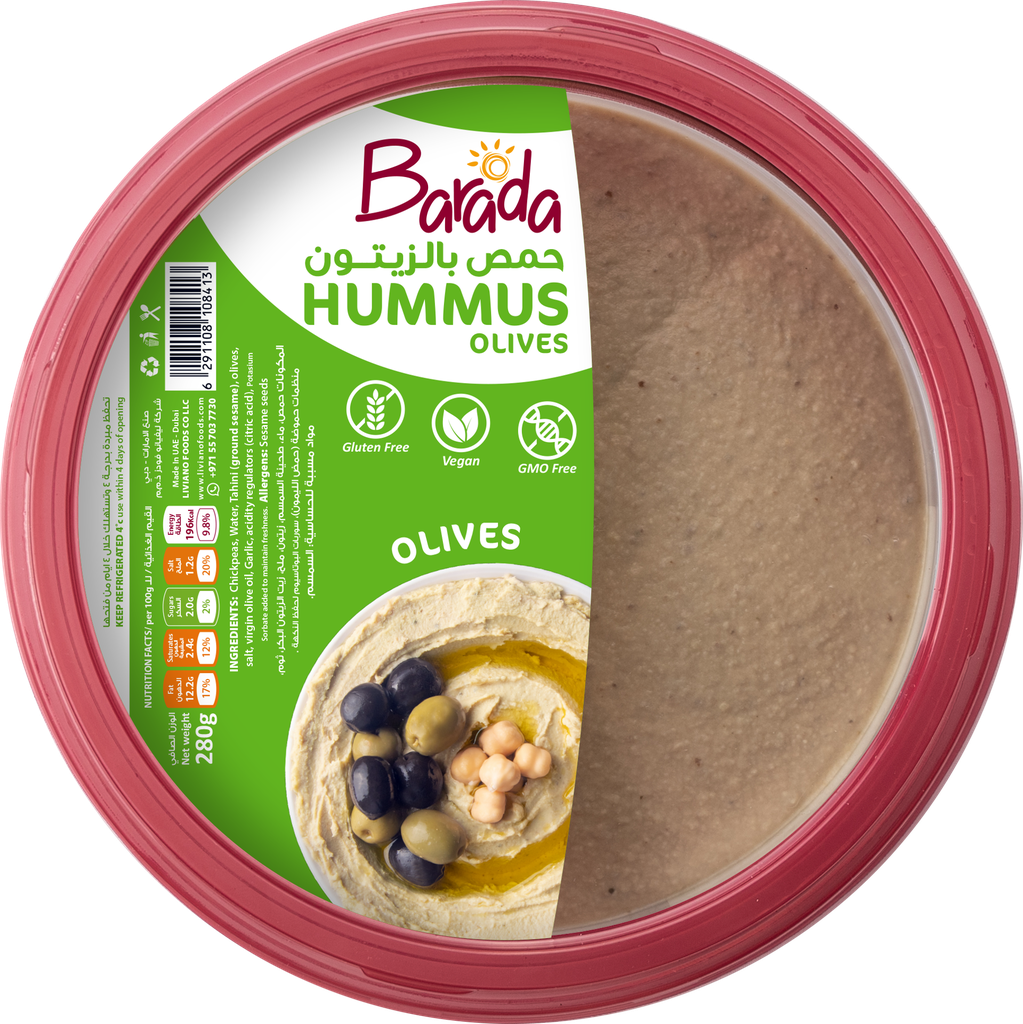 BARADA OLIVES HUMMUS 280G