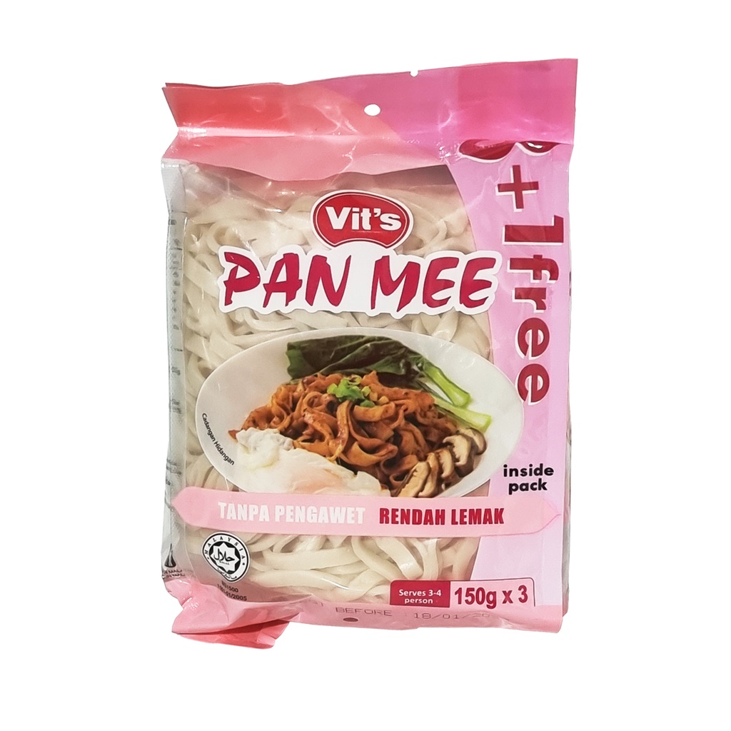 VIT'S PLAIN PAN MEE NOODLES 3'S 150G