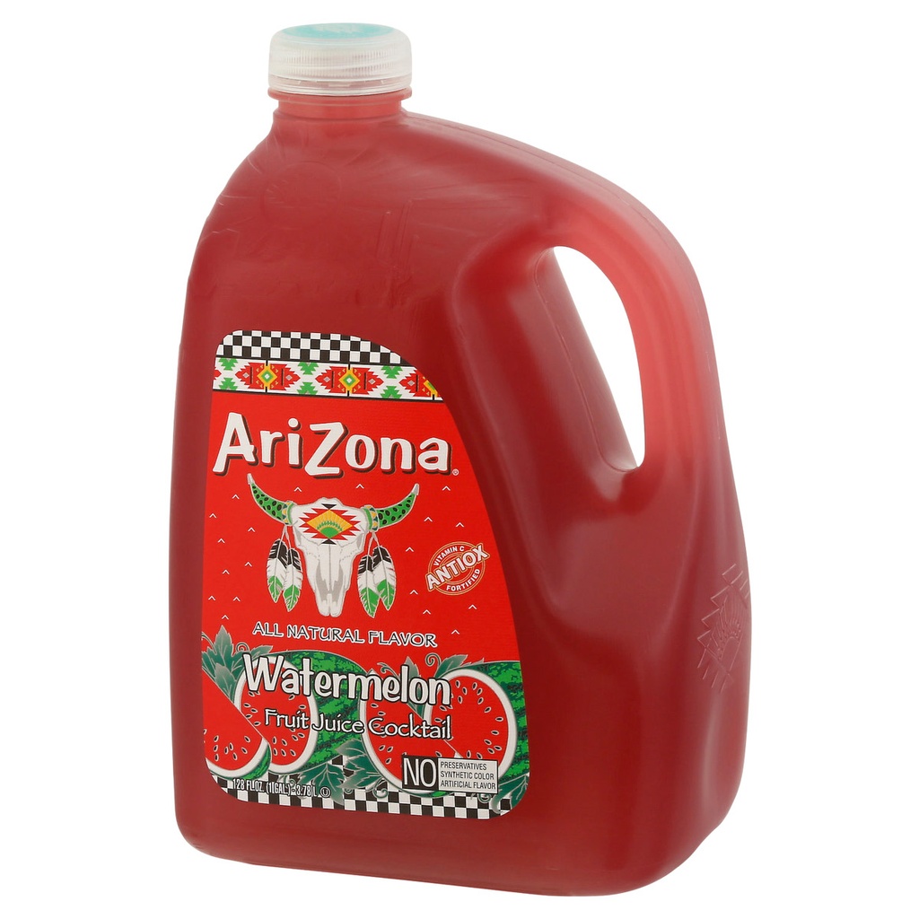 ARIZONA BEVERAGES WATERMELON FRUIT JUICE COCKTAIL 3.78L