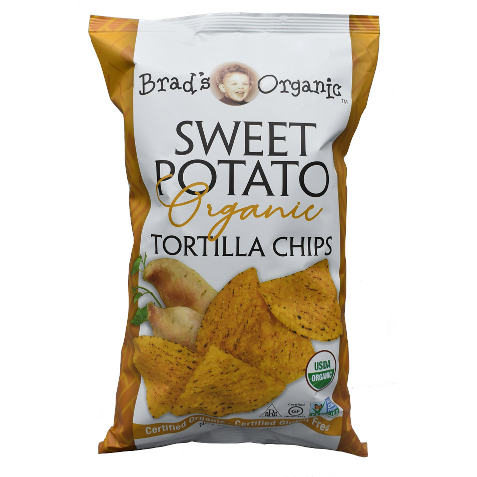 BRAD'S ORGANIC SWEET POTATO TORTILLA CHIPS 227G