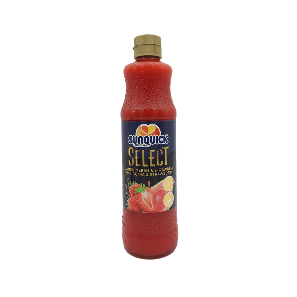 SUNQUICK SELECT PINK GUAVA & STRAWBERRY 700ML