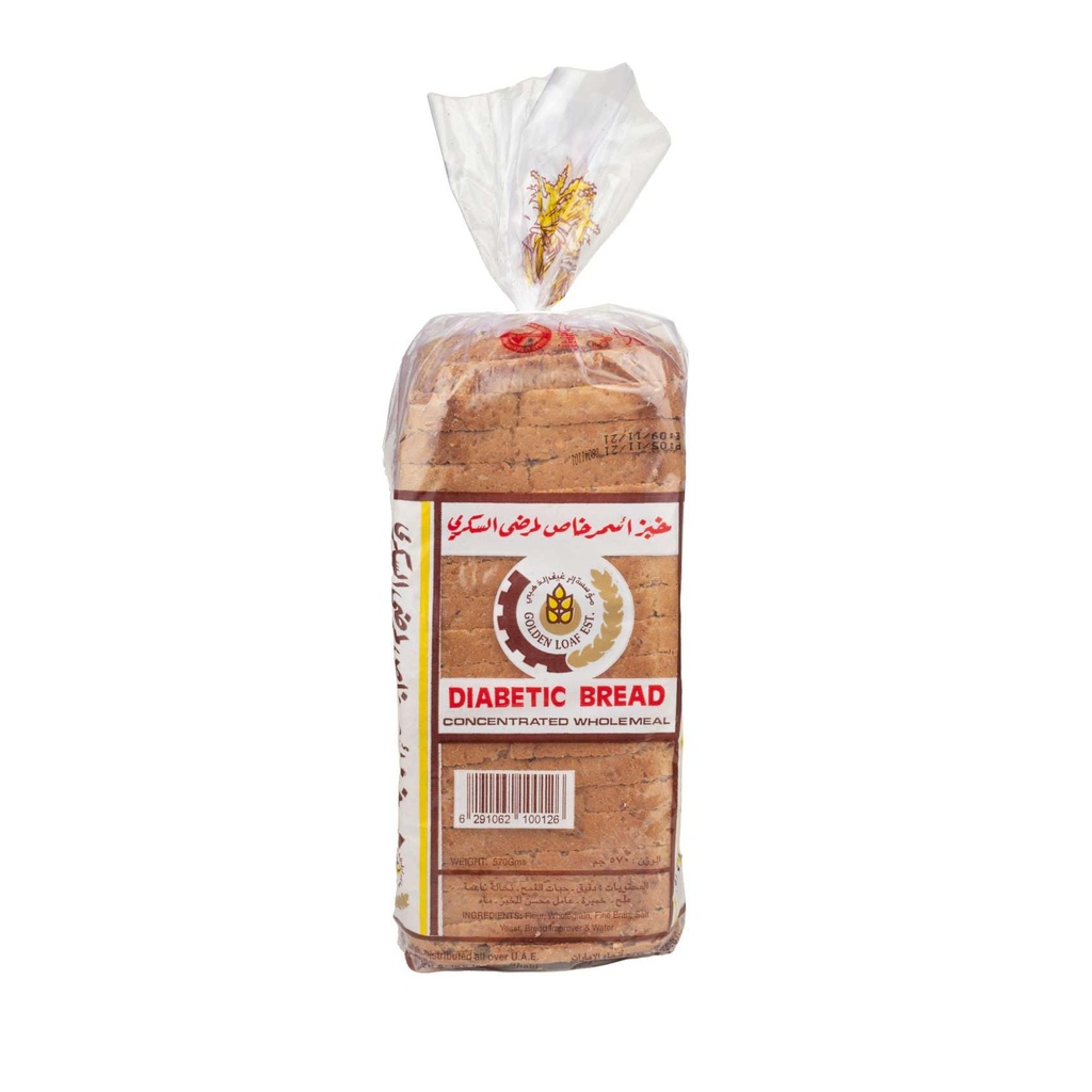 GOLDEN LOAF DIABETIC BREAD CONCENTRATED WHOLEMEAL 570G