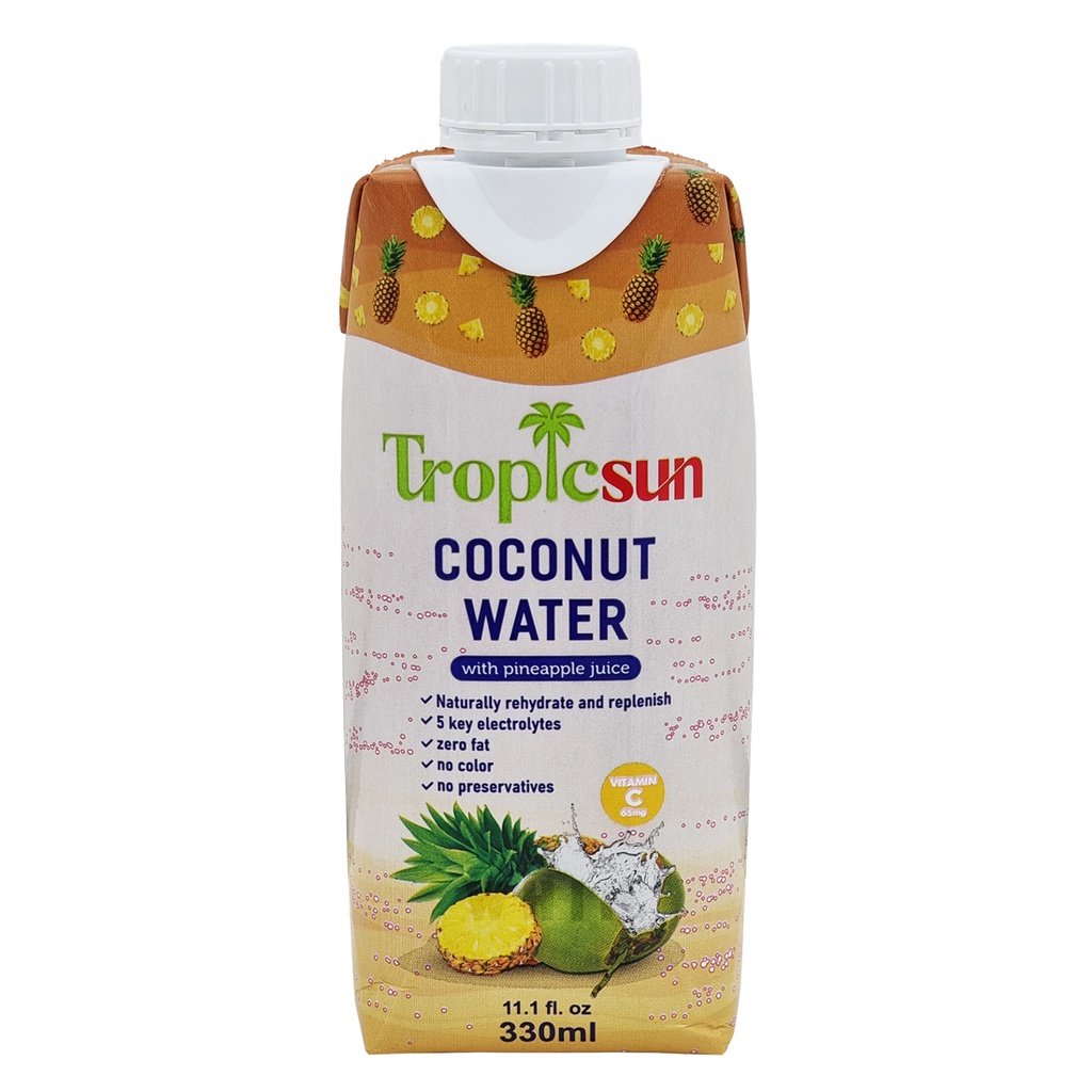 TROPICSUN COCONUT WATER WITH PINEAPPLE JUICE 330ML