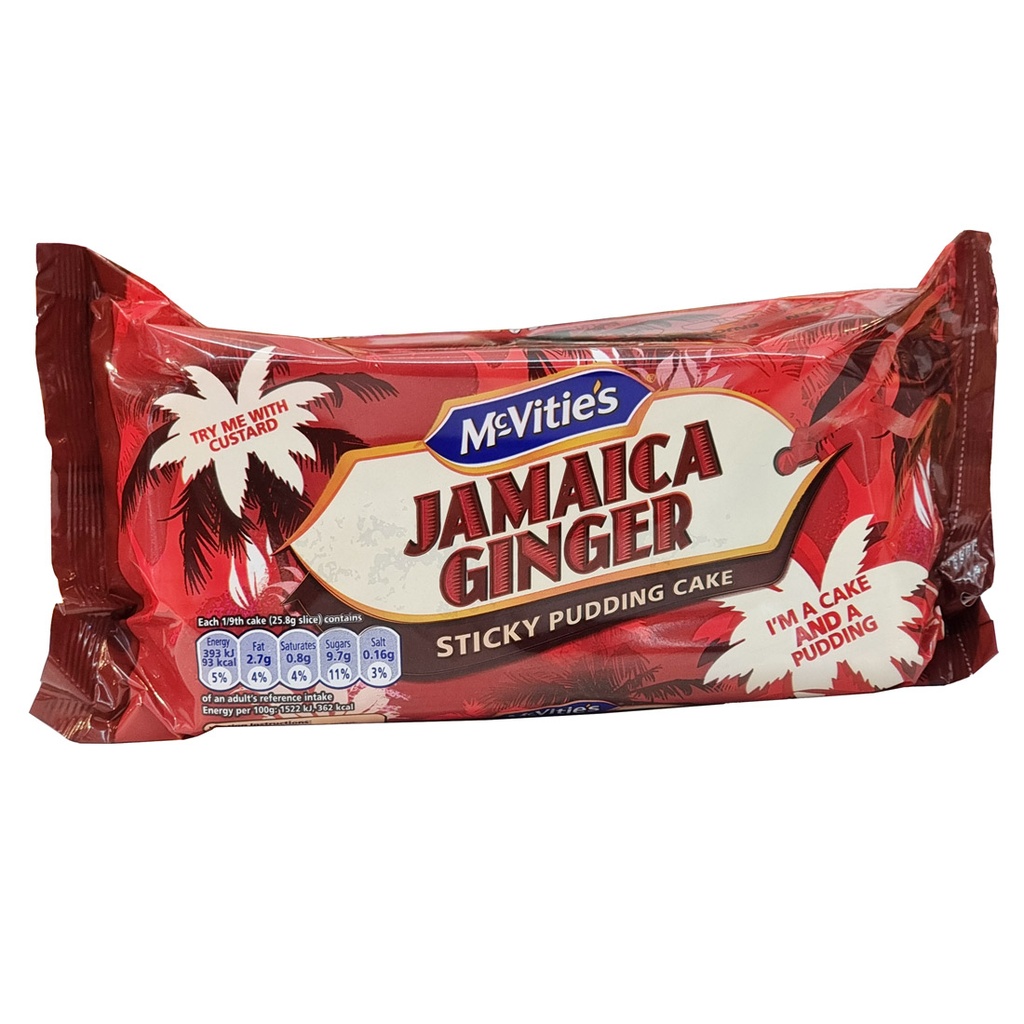 MCVITIES STICKY PUDDING CAKE JAMAICA GINGER 232G