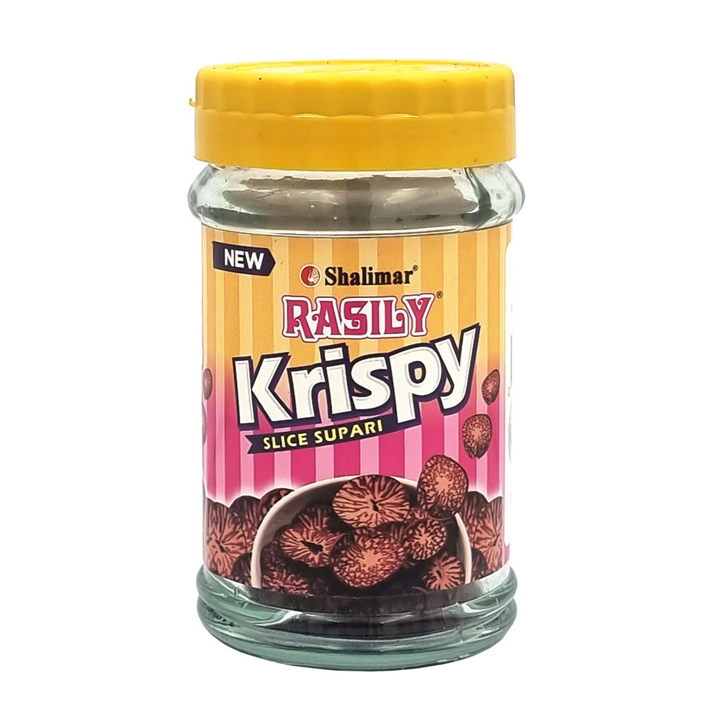 SUPARI RASILY KRISPY SLICE SUPARI GLASS BOTTLE 50G