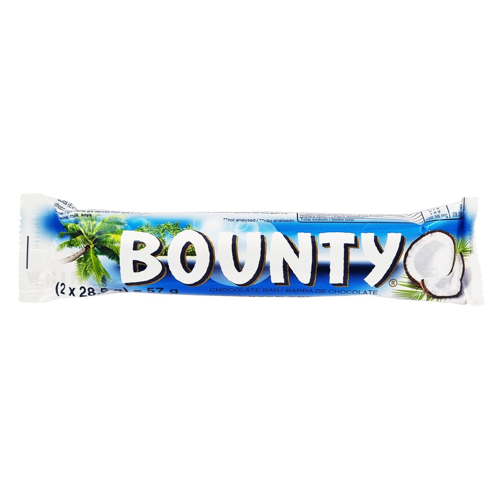 BOUNTY CHOCOLATE BAR 59G