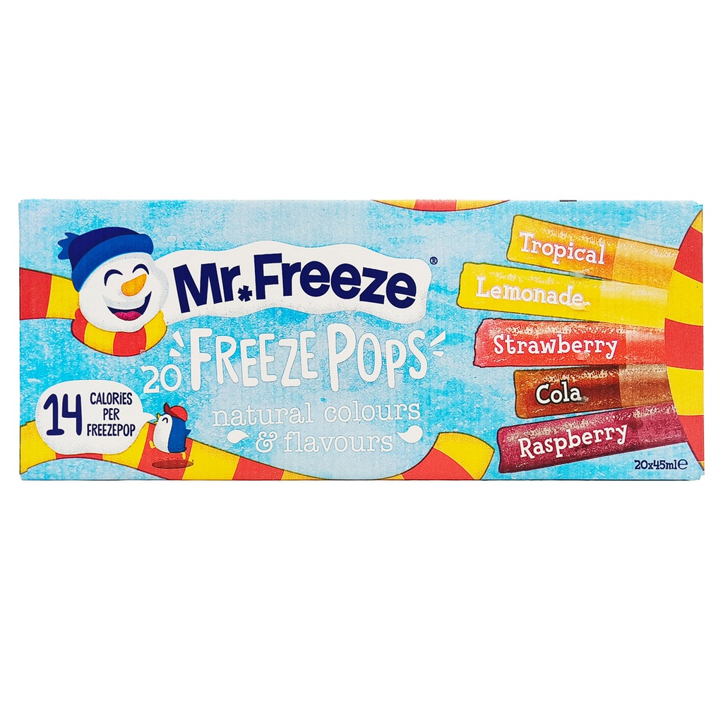 CALYPSO MR FREEZE POPS 5 FLAVOURS 20'S 45ML