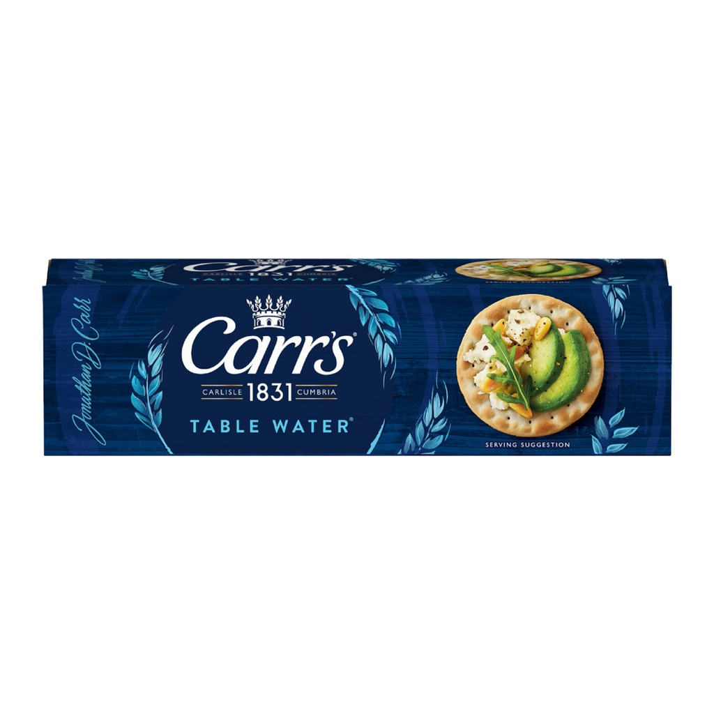 CARRS TABLE WATER CRACKERS 125G