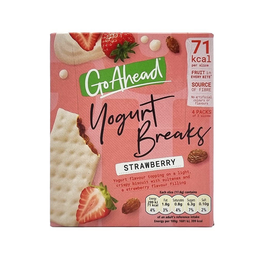 GO AHEAD YOGURT BREAKS STRAWBERRY 4'S 142G