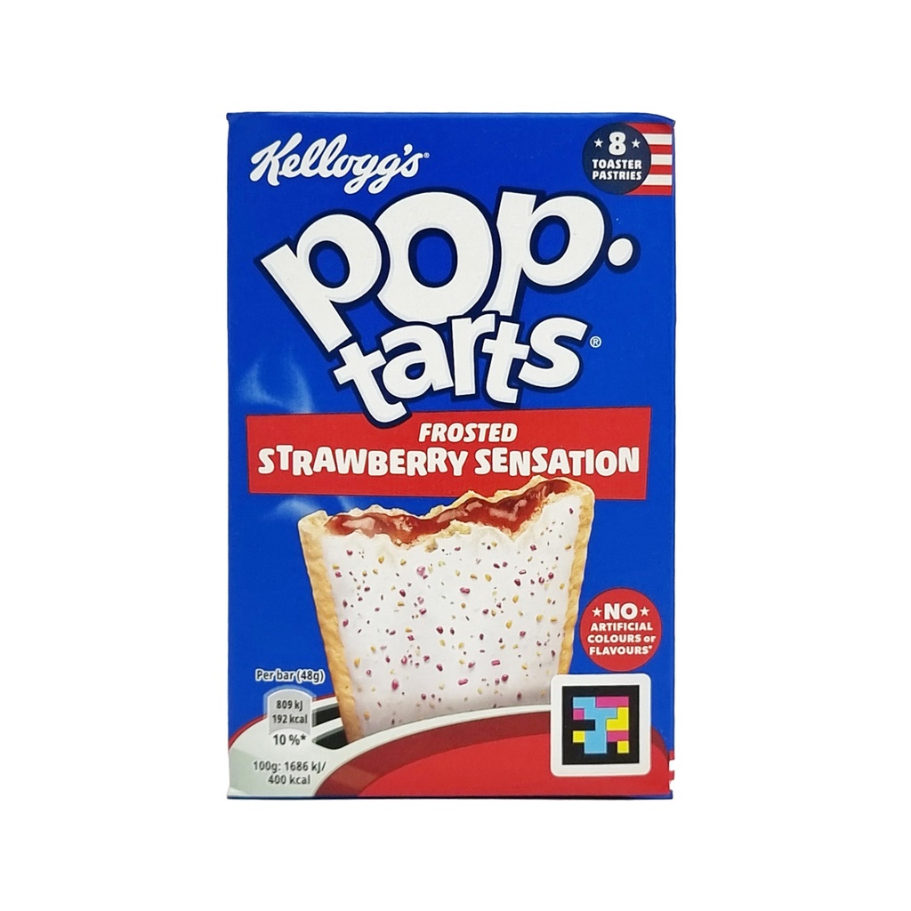 KELLOGGS POP TARTS FROSTED STRAWBERRY 384G