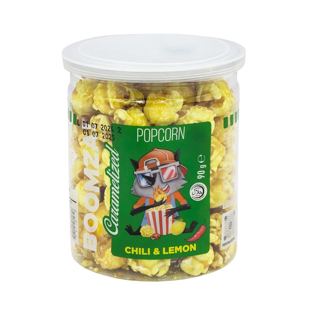 Boomza Caramelized Popcorn Chili & Lemon 90g