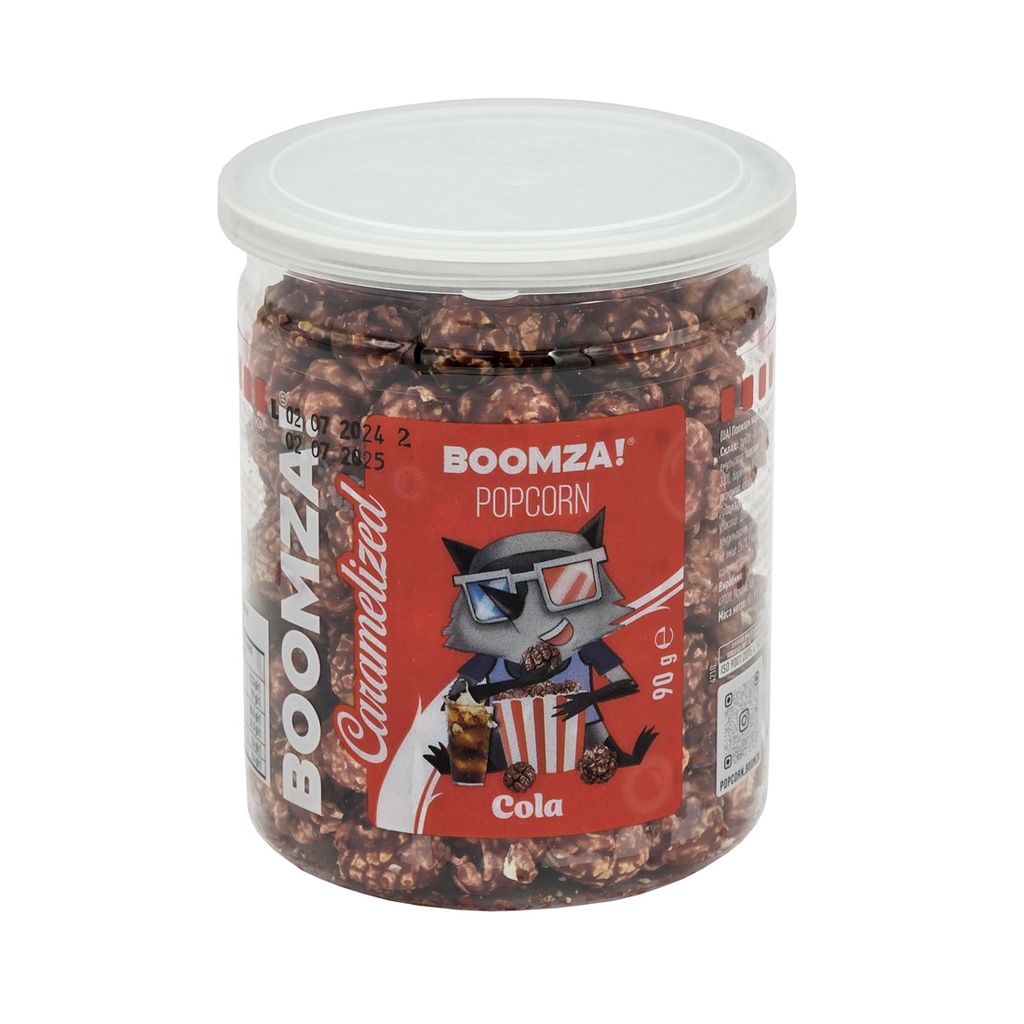 BOOMZA CARAMELIZED POPCORN COLA 90G