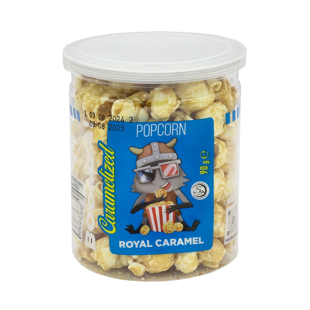 BOOMZA CARAMELIZED POPCORN ROYAL CARAMEL 90G