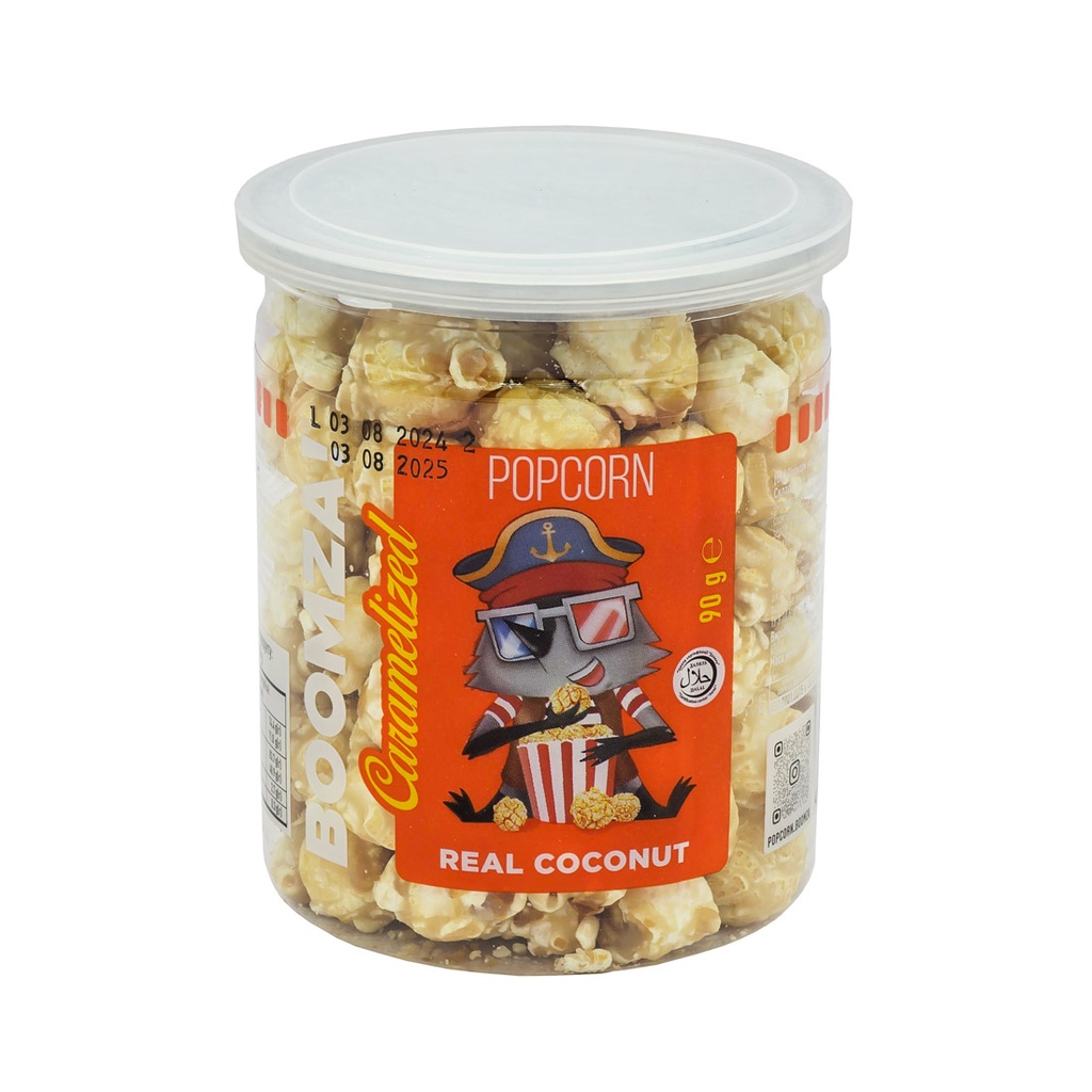 BOOMZA CARAMELIZED POPCORN REAL COCONUT 90G