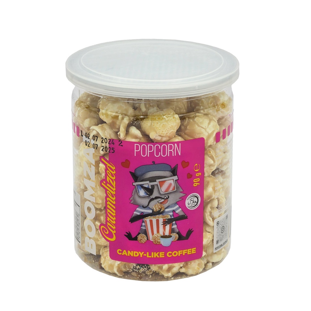 BOOMZA CARAMELIZED POPCORN CANDY-LIKE COFFEE 90G