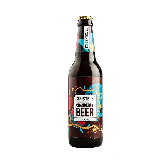 3 SISTERS NON ALCOHOLIC BEER CRANBERRY BTL 330ML
