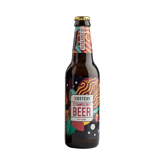 3 SISTERS NON ALCOHOLIC BEER STRAWBERRY BTL 330ML