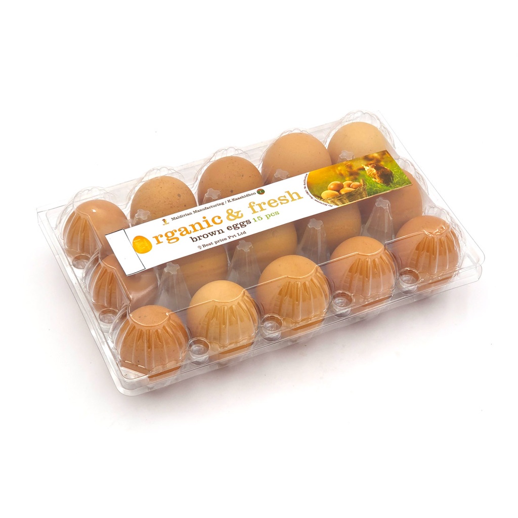 Eggstasy Organic & Fresh 15 Brown Eggs