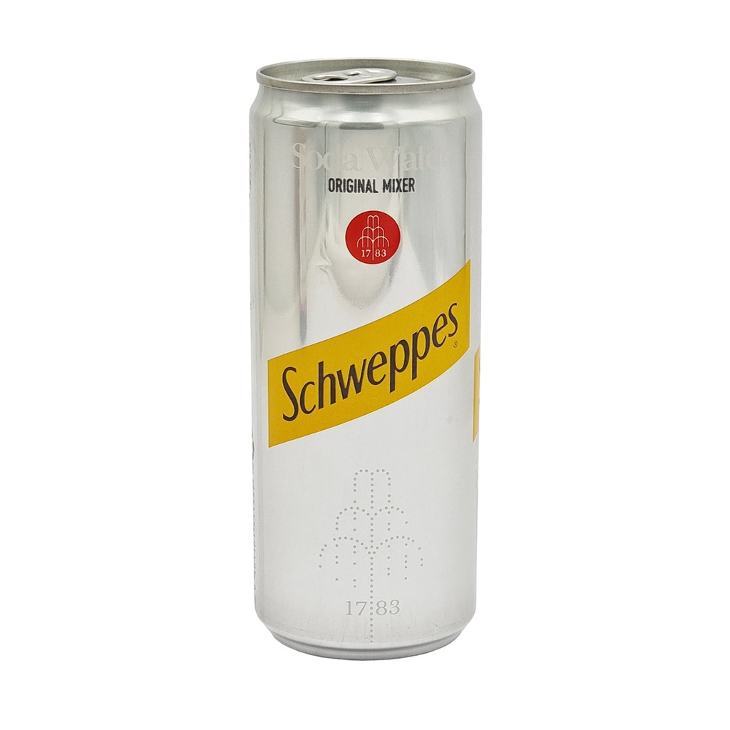 SCHWEPPES SODA WATER (CAN) 320ML