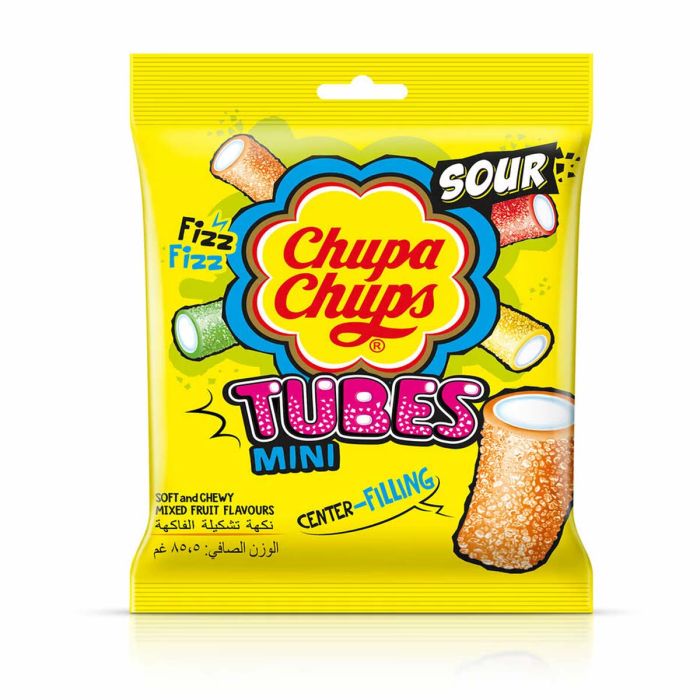 CHUPA CHUPS SOUR TUBES MINI ASSORTED 24.4G
