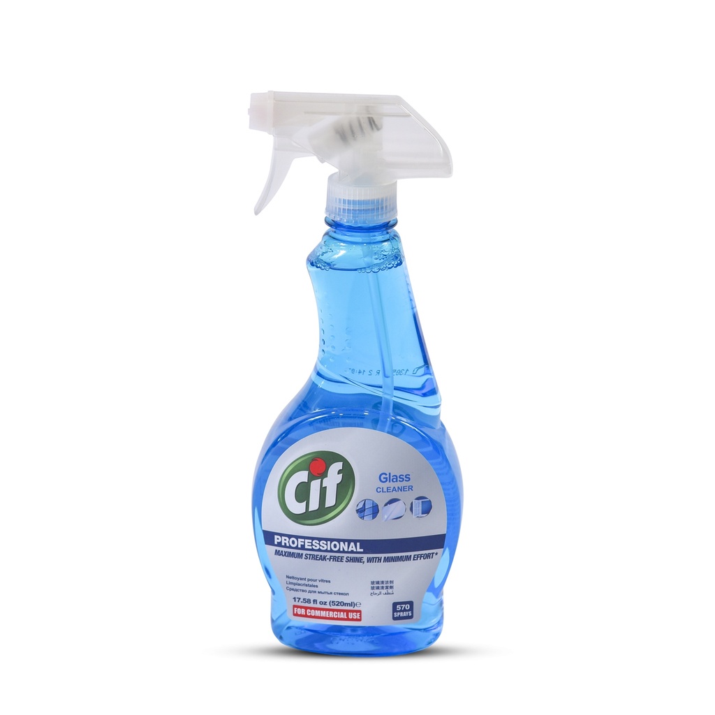 CIF PRO SPRAY GLASS CLEANER 520ML