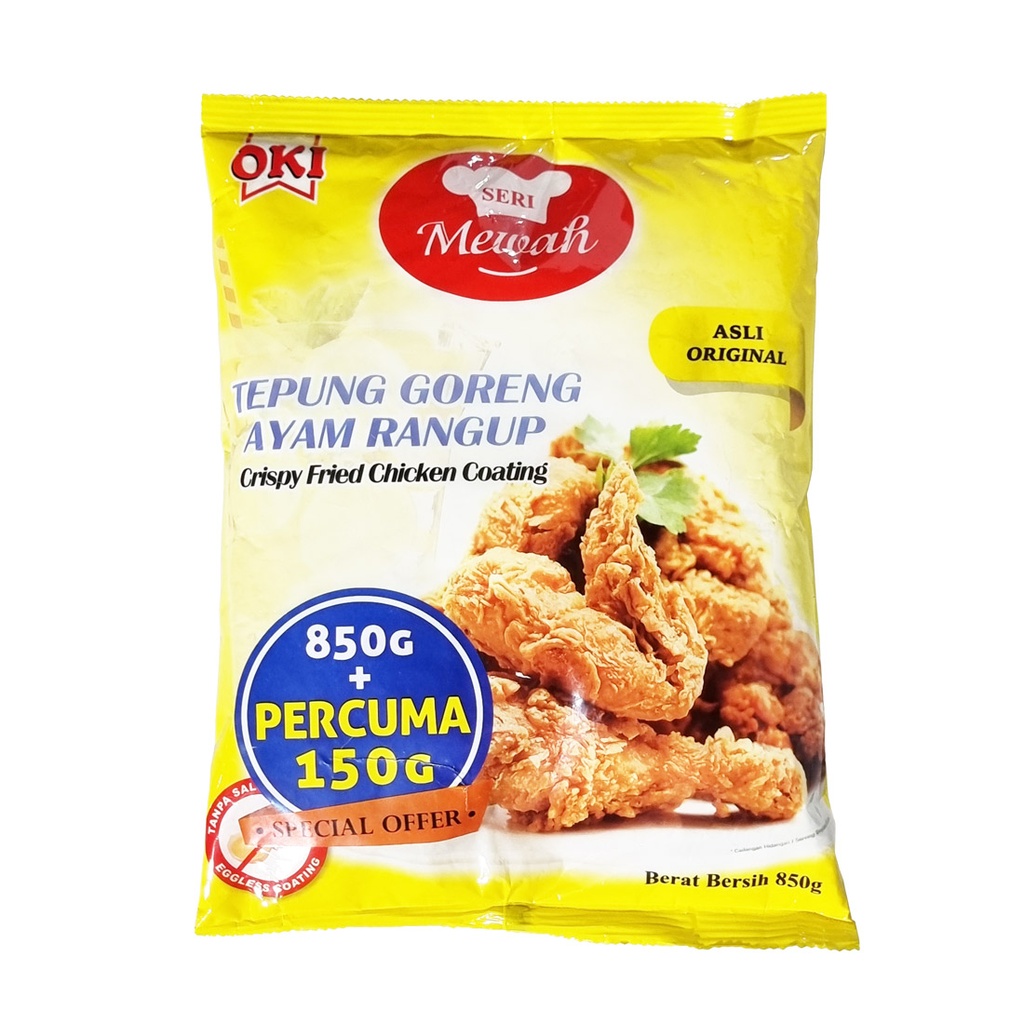 OKI SERI MEWAH CRISPY FRIED CHICKEN COATING ORIGINAL 1KG