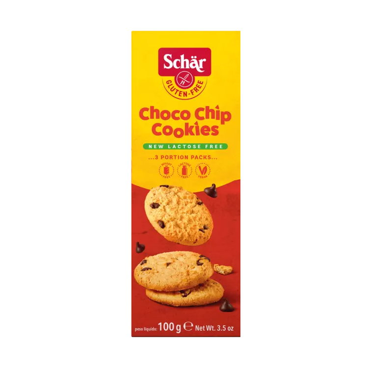 SCHAR GLUTEN FREE CHOCO CHIP COOKIES 100G