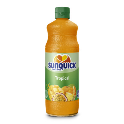 SUNQUICK JUICE 840ML TROPICAL CONCENTRATE (FRUIT COCKTAIL)