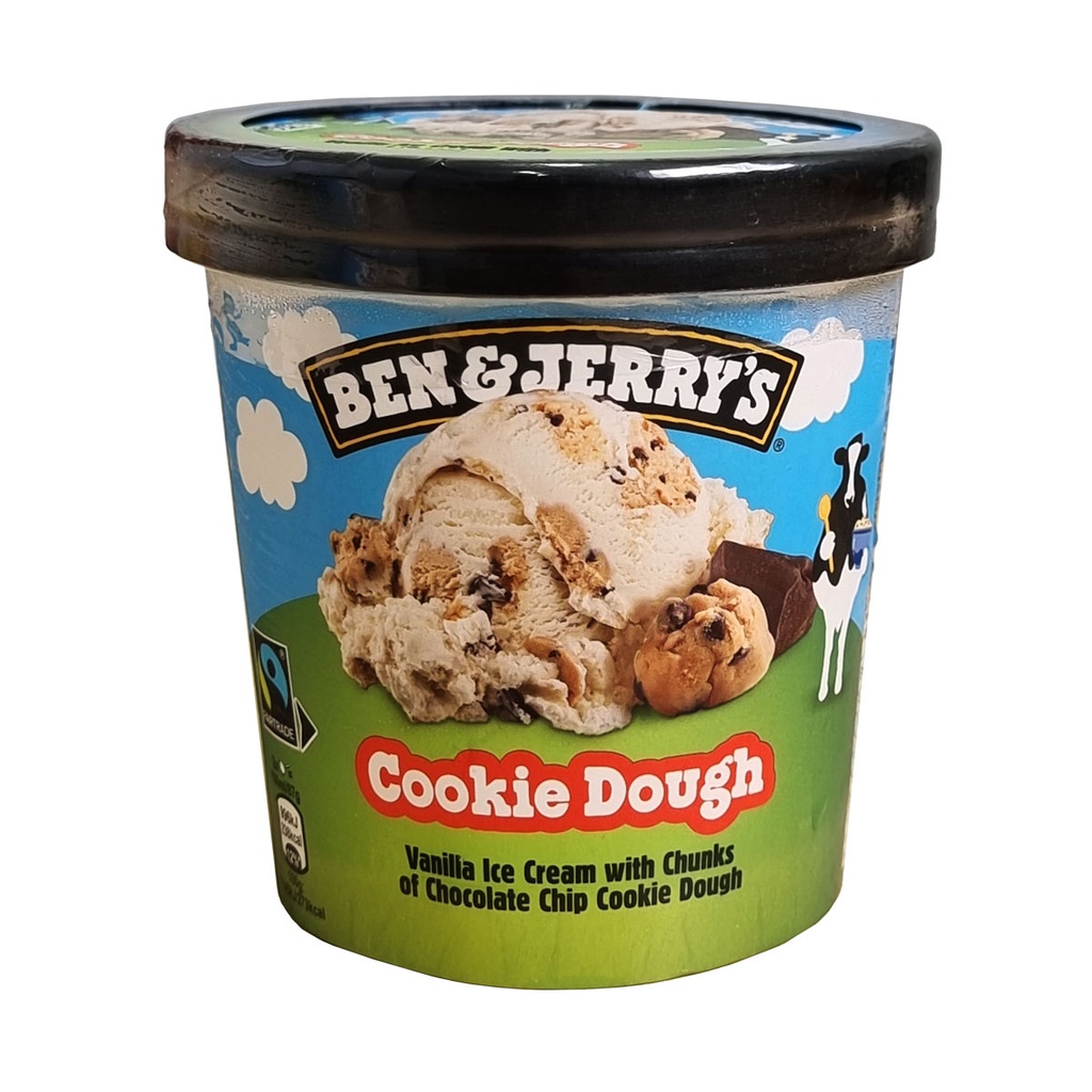 BEN & JERRYS COOKIE DOUGH ICE CREAM 465ML