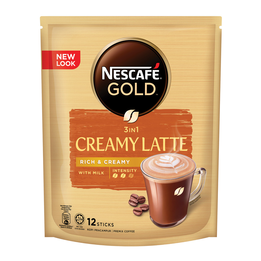 NESCAFE GOLD 3IN1 CREAMY LATTE 31G 12's