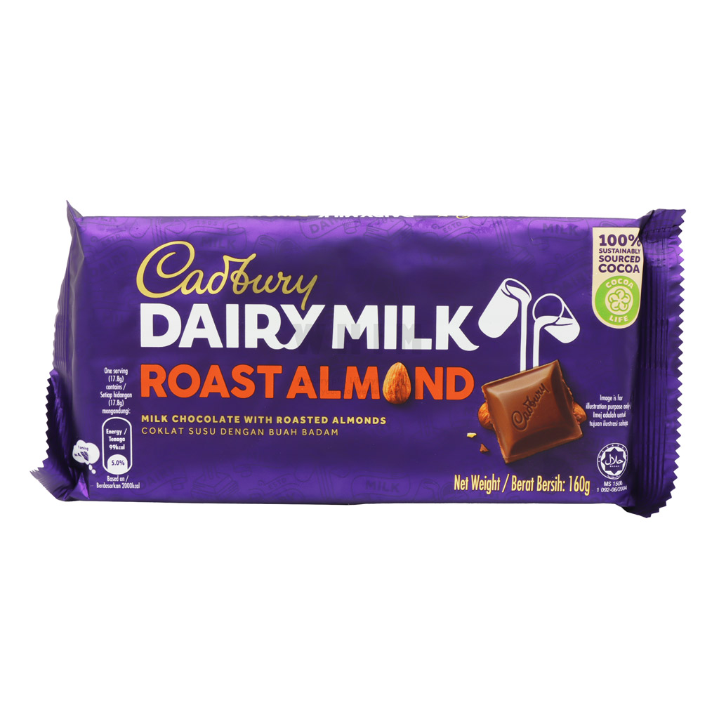 CADBURY DAIRY MILK SILK ROAST ALMOND 160G