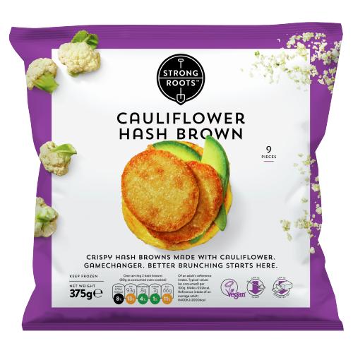 STRONG ROOTS CAULIFLOWER HASH BROWNS 375G