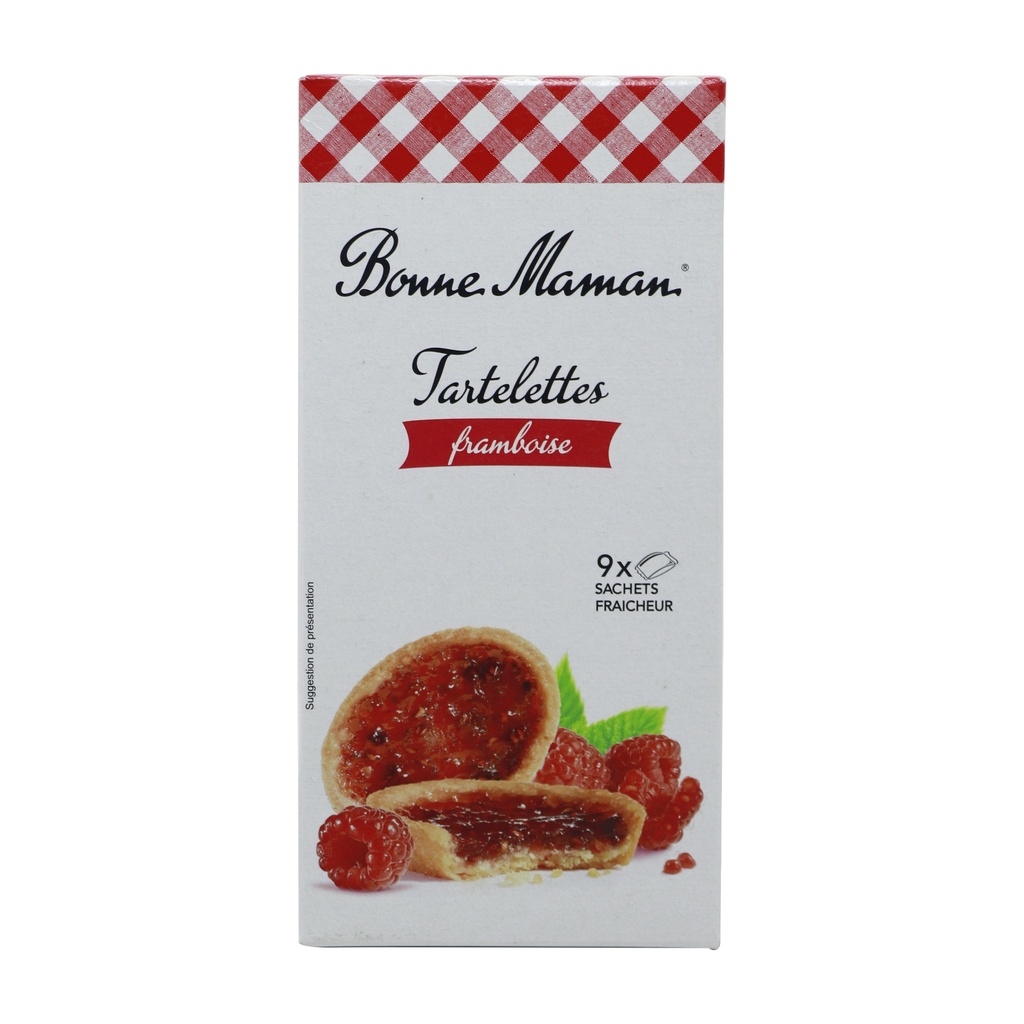 BONNE MAMAN RASPBERRY TARTLETTES 9'S 15G