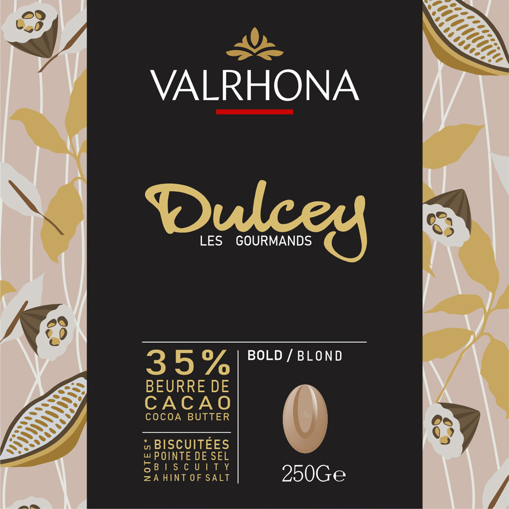 VALRHONA DULCEY 35% COCOA BUTTER 250G