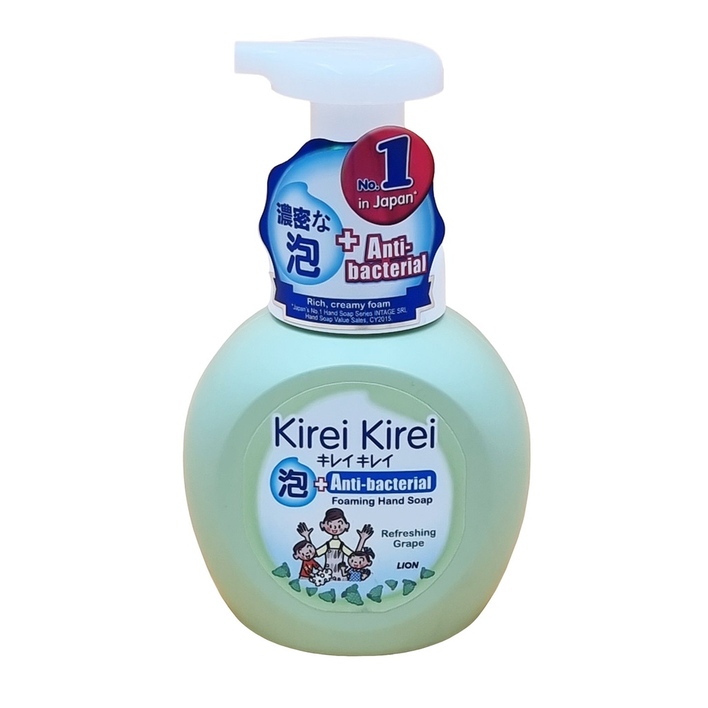 KIREI KIREI ANTI BACTERIAL FOAMING HAND SOAP REFRESHING GRAPE 250ML