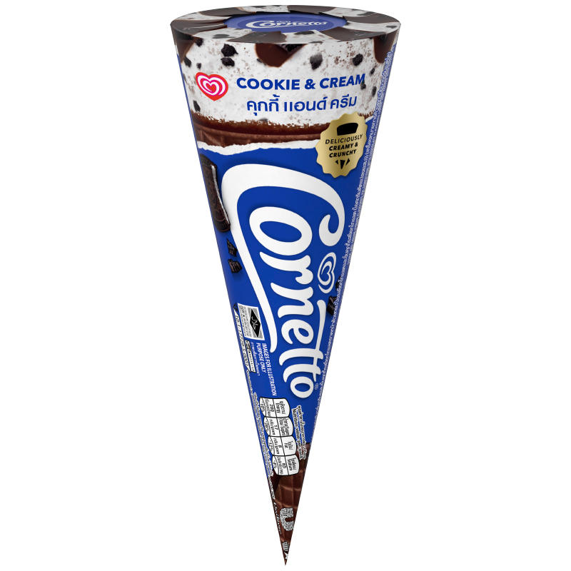 WALLS CORNETTO CLASSIC COOKIES AND CREAM 110ML