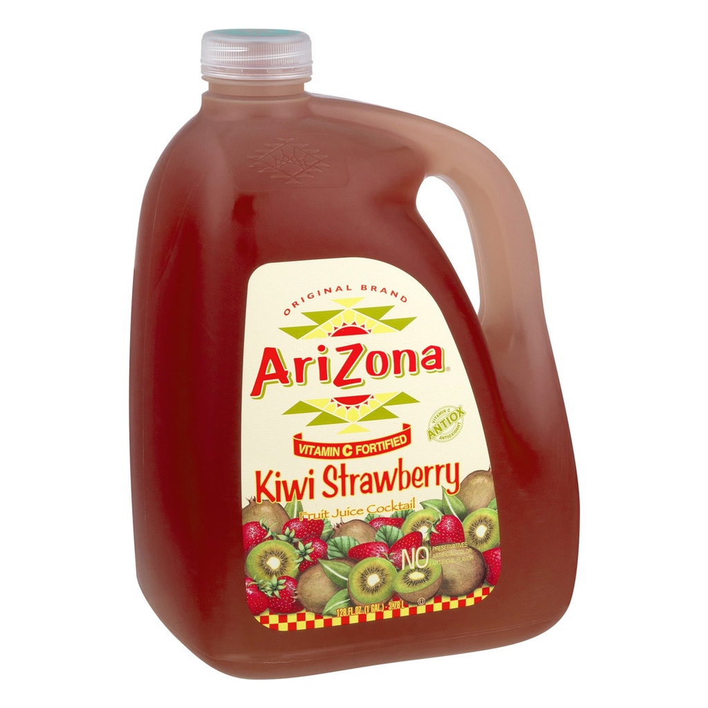Arizona Beverages Kiwi Strawberry Fruit Juice Cocktail 3.78l