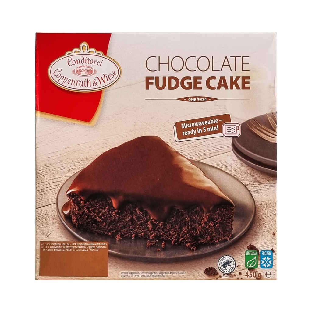 COPPENRATH & WIESE CHOCOLATE FUDGE CAKE 450G