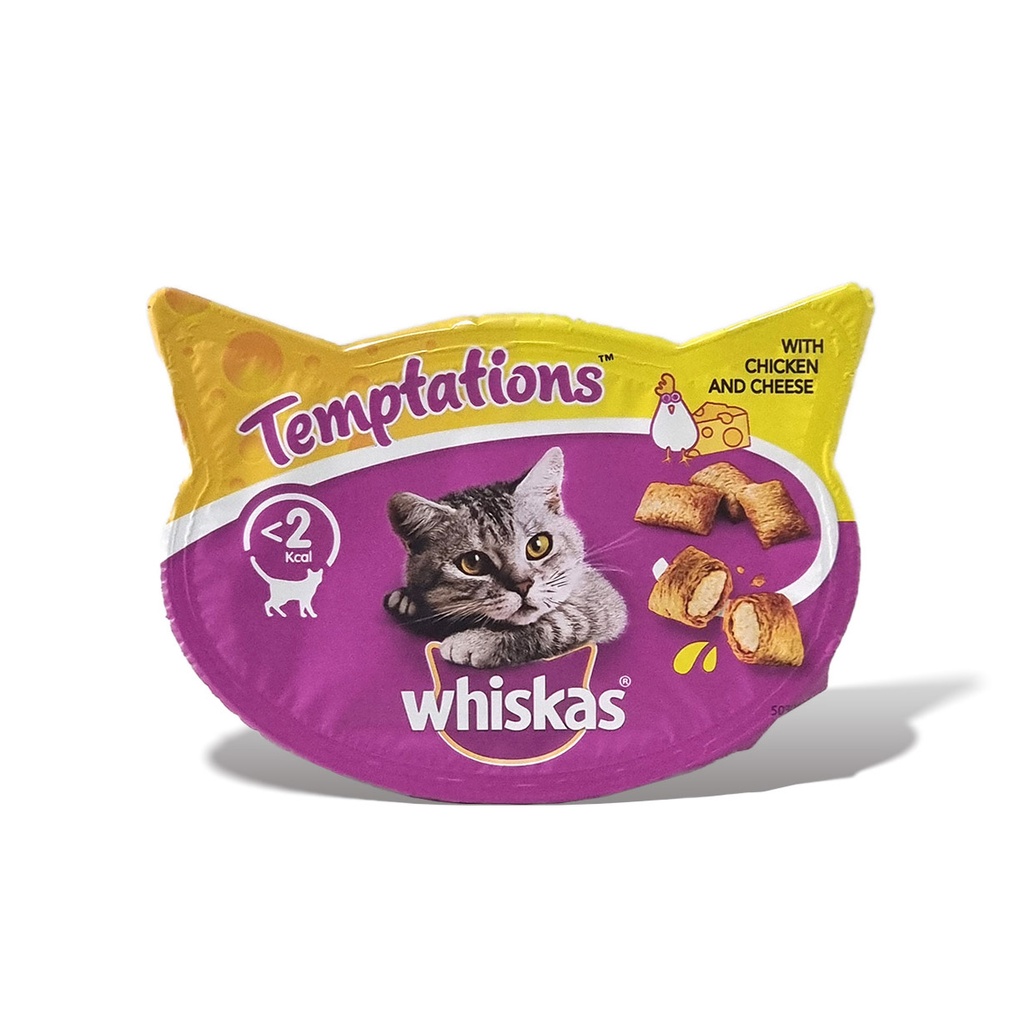 WHISKAS TEMPTATIONS CHICKEN & CHEESE 60G