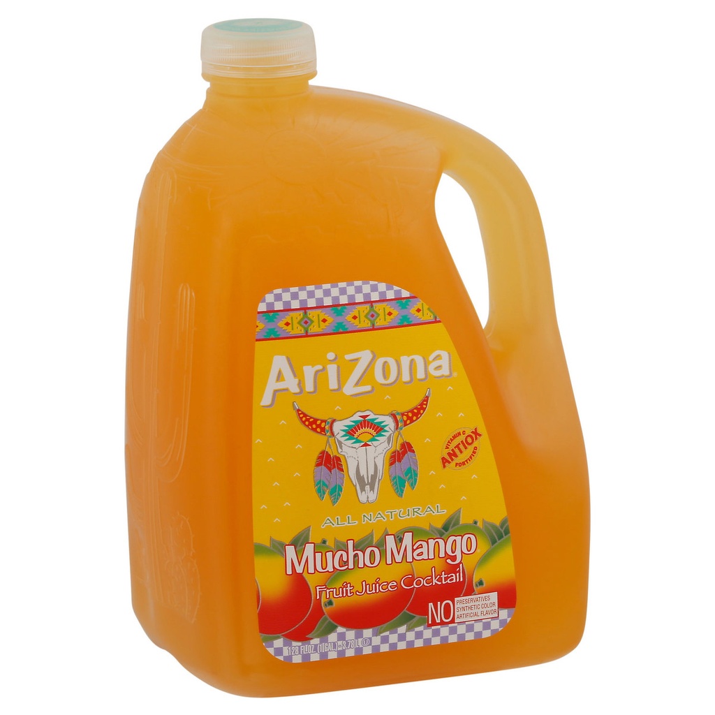 Arizona Beverages Mucho Mango Fruit Juice Cocktail 3.78l
