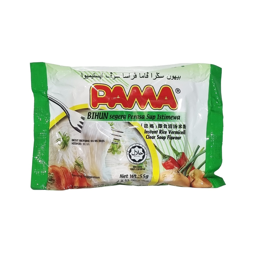 PAMA INSTANT RICE VERMICELLI CLEAR SOUP FLAVOUR 55G