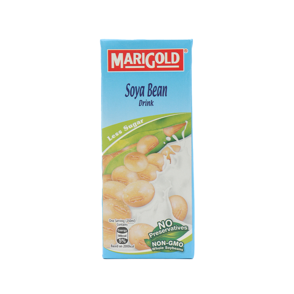 MARIGOLD UHT SOYA BEAN DRINK LESS SUGAR 250ML | WHIM