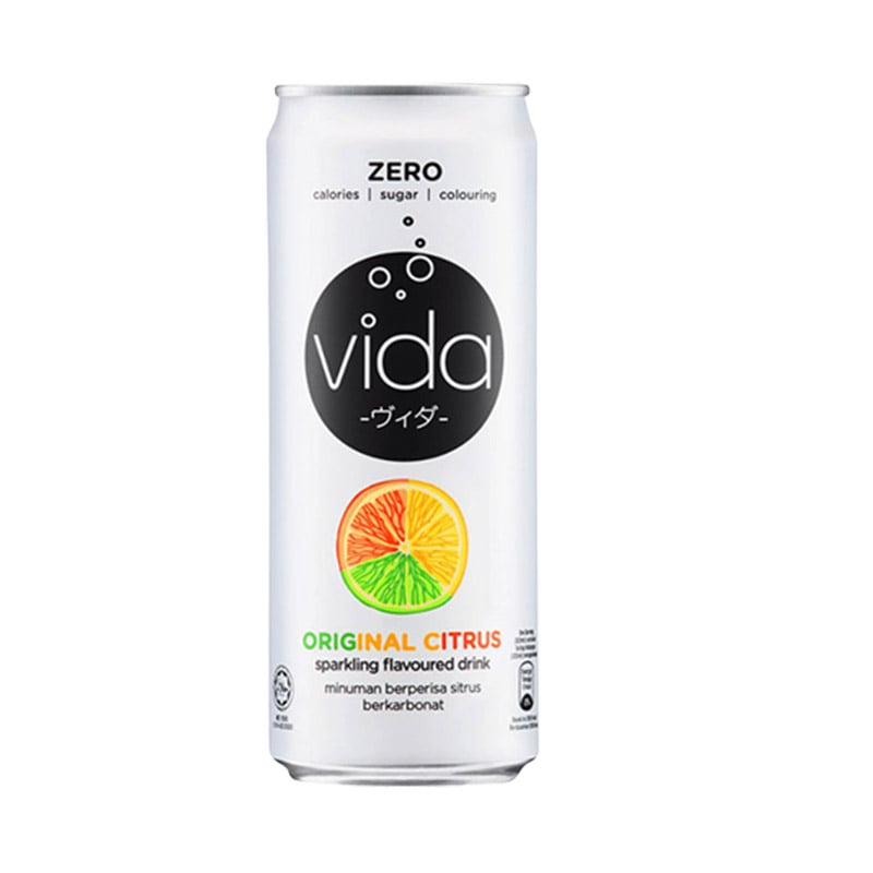 VIDA ZERO ORIGINAL CITRUS SPARKLING DRINK 325ML