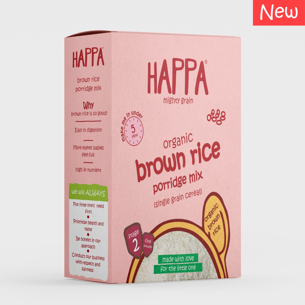 HAPPA ORGANIC CEREAL BROWN RICE 200G