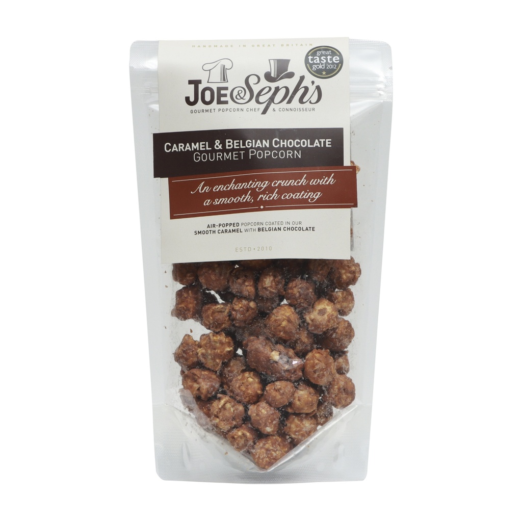 JOE & SEPH'S CARAMEL & BELGIAN CHOCOLATE GOURMET POPCORN 80G